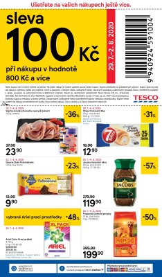 akční leták Tesco 29.7.2020-4.8.2020