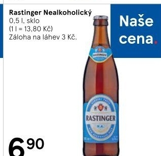 Nealkoholické pivo Free Rastinger