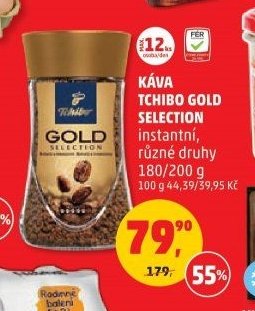 Káva Tchibo Gold Selection 180/200 g
