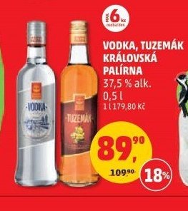 Vodka, Tuzemák Královská palírna 0,5 l