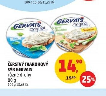 Čerstvý tvarohový sýr Gervais
