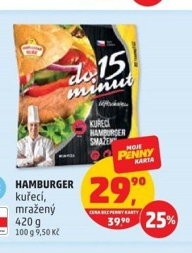 Hamburger kuřecí mražený