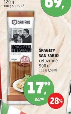 ŠPAGETY SAN FABIO celozrnné