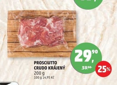 PROSCIUTTO CRUDO KRÁJENÝ
