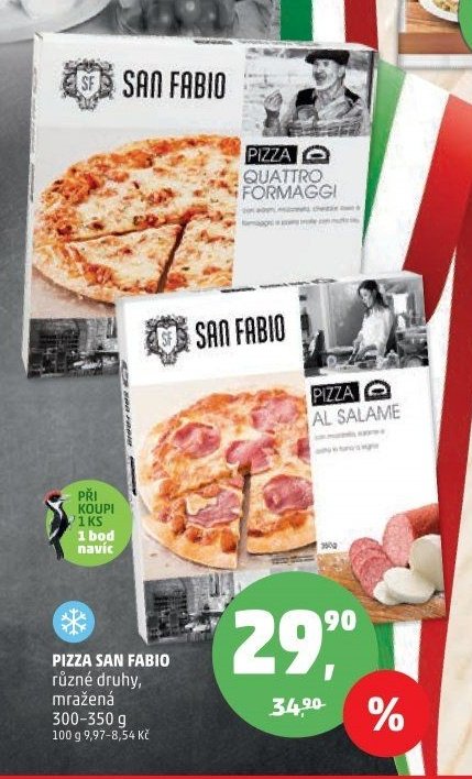 PIZZA SAN FABIO různé druhy