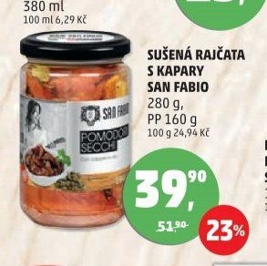 SUŠENÁ RAJČATA S KAPARY SAN FABIO