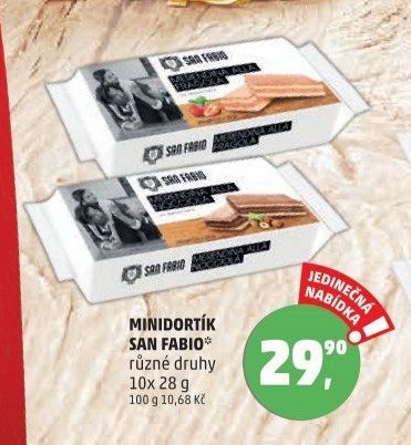 Minidortík San Fabio různé druhy 10x 28 g