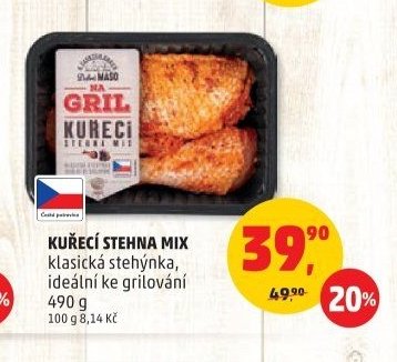 KUŘECÍ STEHNA MIX klasická stehýnka, ideální ke grilování
