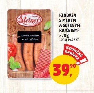 KLOBÁSA S MEDEM A SUŠENÝM RAJČETEM