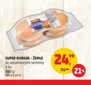 SUPER BURGER - ŽEMLE se sezamovými semeny