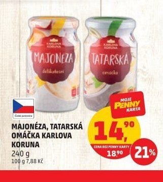 MAJONÉZA, TATARSKÁ OMÁČKA KARLOVA KORUNA