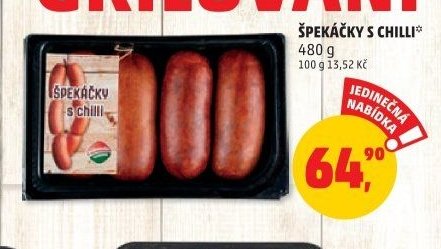 ŠPEKÁČKY S CHILLI