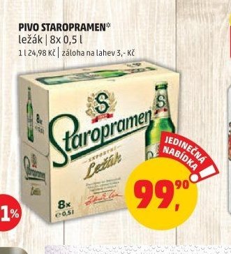 Pivo Staropramen ležák