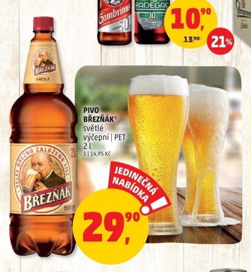 Pivo Březňák světlé výčepní