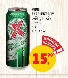 Pivo Excelent 11 plech
