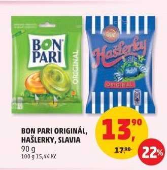 Bon Pari Originál, Hašlerky, Slavia