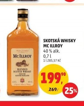 Skotská whisky Mc Illroy 0,7 l