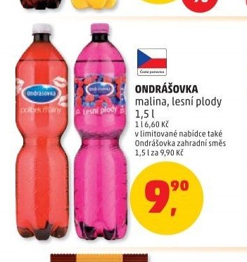 Ondrášovka malina, lesní plody