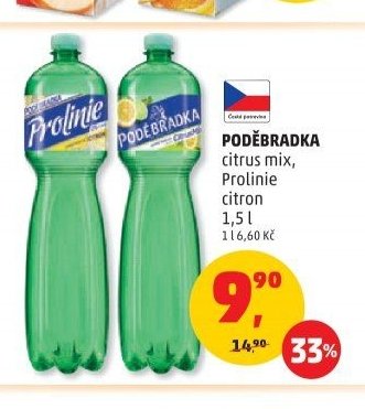 Poděbradka citrus mix, Prolinie citron