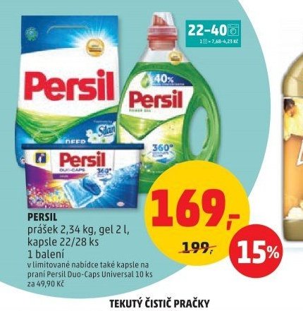 Persil prášek, gel, kapsle