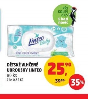 Dětské vlhčené ubrousky Linteo