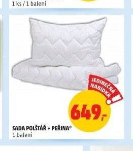Sada polštář + peřina