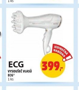 ECG vysoušeč vlasů