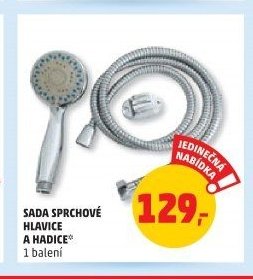 Sada sprchové hlavice a hadice