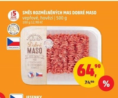 SMĚS ROZMĚLNĚNÝCH MAS DOBRÉ MASO