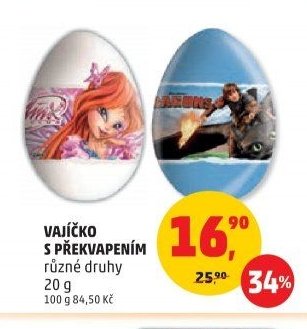 VAJÍČKO S PŘEKVAPENÍM různé druhy 20 g