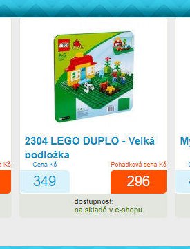 2304 LEGO DUPLO - Velká podložka