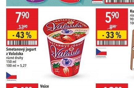 Smetanový jogurt z Valašska