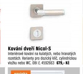 Kování dveří Nicol-S