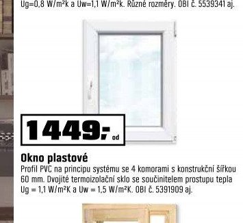 Okno plastové