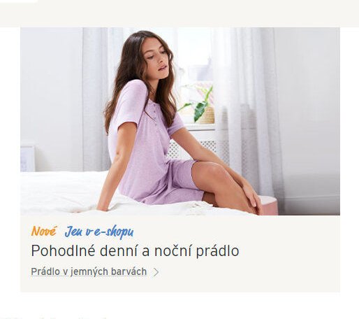 Pohodlné denní a noční prádlo