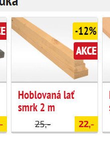 Hoblovaná lať smrk 2 m - UNI HOBBY akcniletaky.com