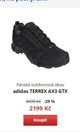 Pánská outdoorová obuv adidas TERREX AX3 GTX
