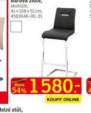 Barová židle, ekokůže - ASKO akcniletaky.com