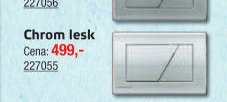 Tlačítko ovládací Komfort Chrom lesk