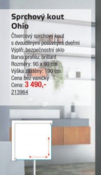 Sprchový kout Ohio