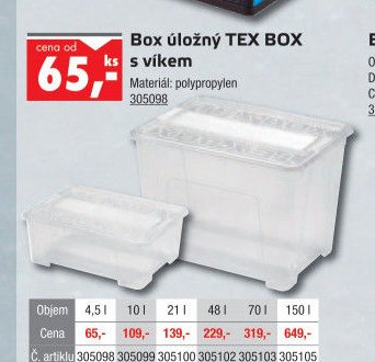 Box úložný TEX BOX s víkem