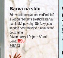 Barva na sklo