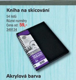 Kniha na skicování