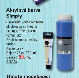 Akrylová barva Simply