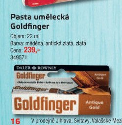 Pasta umělecká Goldfinger