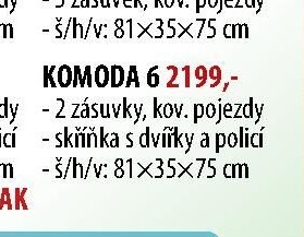 Komoda 6 - IDEA nábytek akcniletaky.com