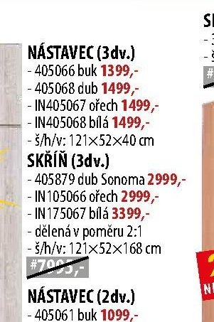 NÁSTAVEC (3dv.) - IDEA nábytek akcniletaky.com