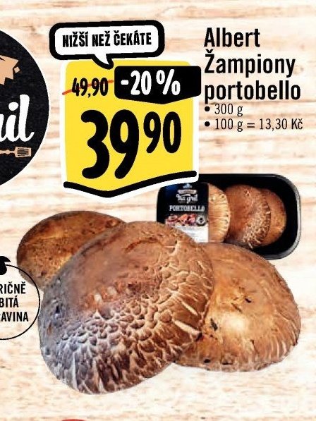 Albert Žampiony portobello