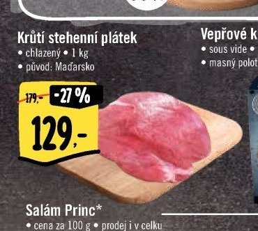 Krůtí stehenní plátek