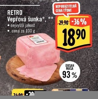 RETRO Vepřová šunka